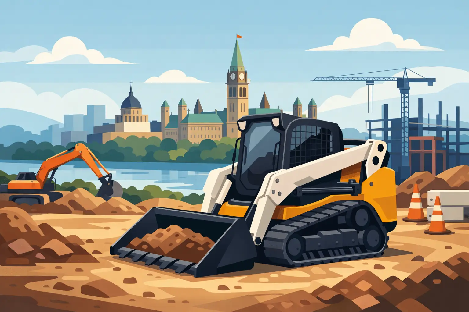 Tracked Skid Steer Rental Ottawa for Hard-Working Sites