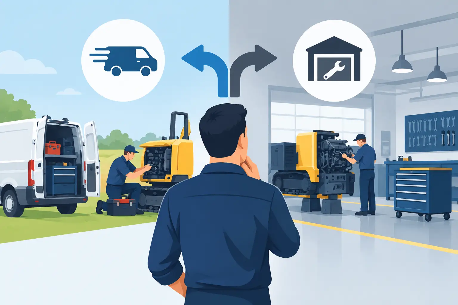 Mobile Versus Shop Equipment Repair Decisions